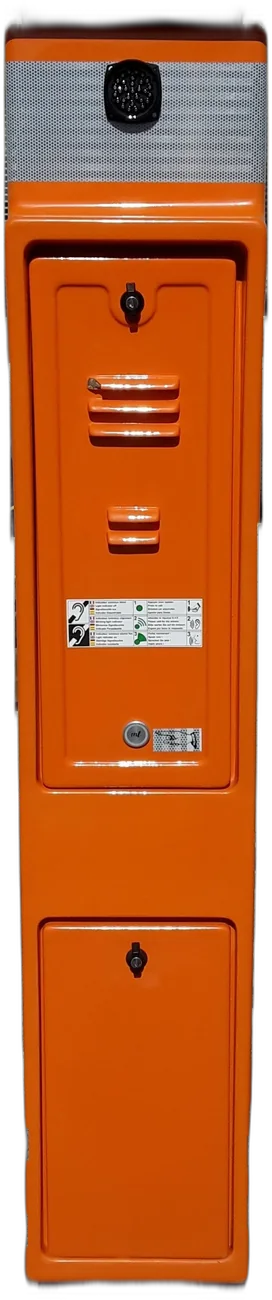 Poste de auxilio SOS autónomo GSM 4G para tramos carreteros sin canalización